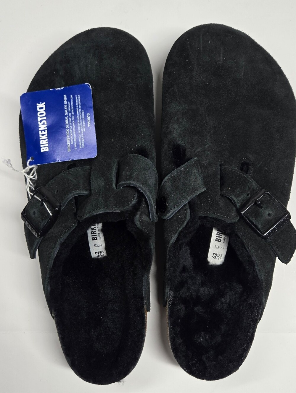 New Birkenstock Boston Shearling Clogs 42